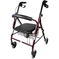 Mobiclinic- Andador para ancianos- Modelo Escorial- Marca española- Plegable- Frenos manuales y bloqueables- Aluminio…